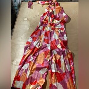 Flying Tomato Multicolor Abstract Jumpsuit Medium (EA)